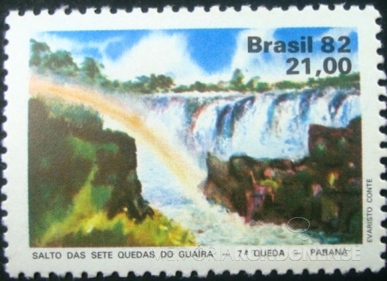 || Segundo selo postal da série comemorativa.
Imagem: Acervo Projeto Memória Rondonense. 