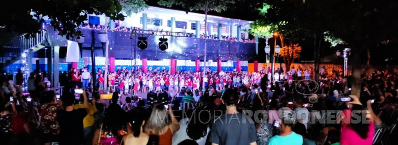Comemoração do Natal 2021 da Escola Municipal Antonio Rockembach, do Bairro Higienópolis, em Marechal Cândido Rondon em 07 de dezembro de 2021.