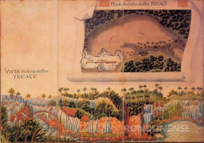 José Fernandes Alpoim. Cataratas de Foz do Iguaçu, aquarela de José Fernandes Alpoim, de 1772. 1ª Iconografia do Paraná.
Alpoim integrou a Comissão de Definição das Fronteiras Brasil- Argentina e é autor do projeto do Paço Imperial, no Rio de Janeiro.
