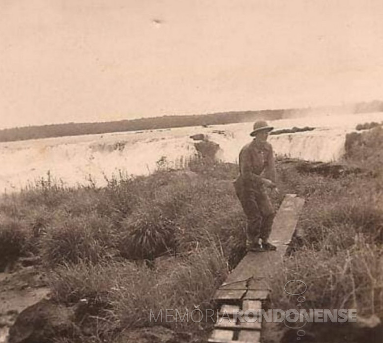 Cataratas do Iguaçu do lado Argentino em 1928. Imagem: Acervo de Sérgio Alberto Sanchez.