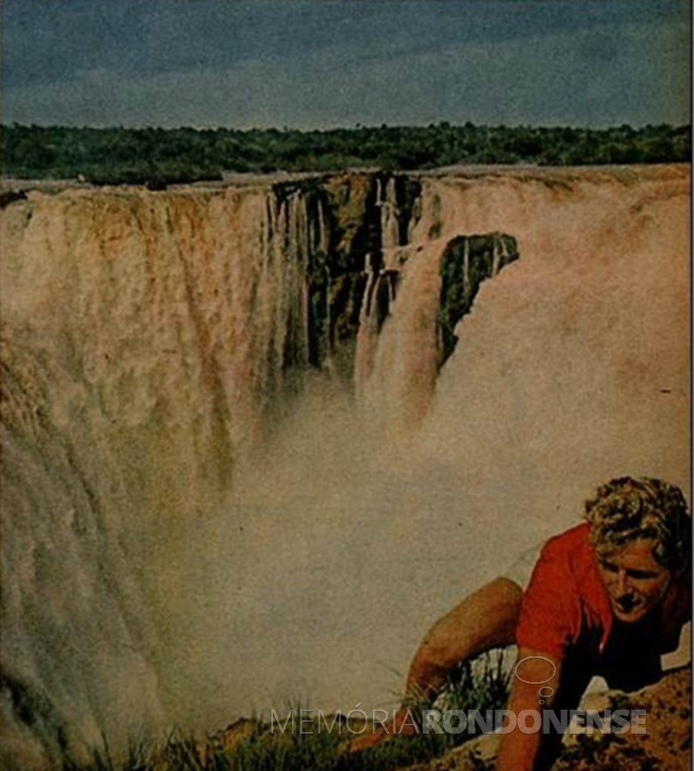 Franz Kohlenberger - O Tarzan das Cataratas em 1962.
Imagem: Acervo Wagner Dias - Foz do Iguaçu.