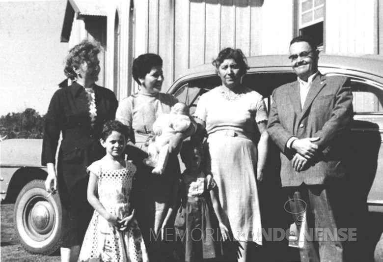 D. Ingrun, Maximilia,  Laureana Mohr, e Ary Branco da Rosa,em 1960.