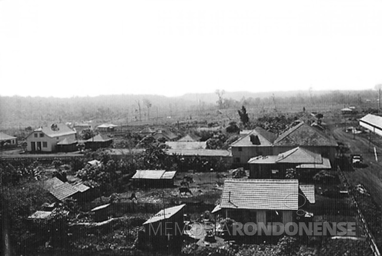 Primeiras moradias de General Rondon, em  1957.