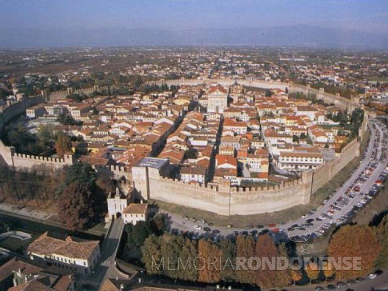 Cidade de Castelfranco, no Vêneto, berço dos Bendo, pioneiros em Marechal Cândido Rondon. 