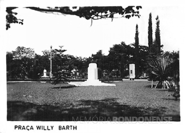 Praça Willy Barth, 1980.
