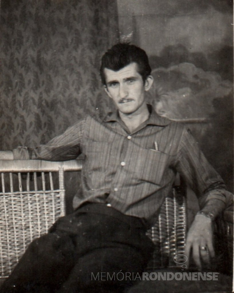 O pioneiro rondonense Alfredo Bausewein nos tempos de sua juventude em Marechal Cândido Rondon