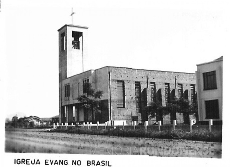 Construção da Igrela Evangélica Martin Luther. 1980