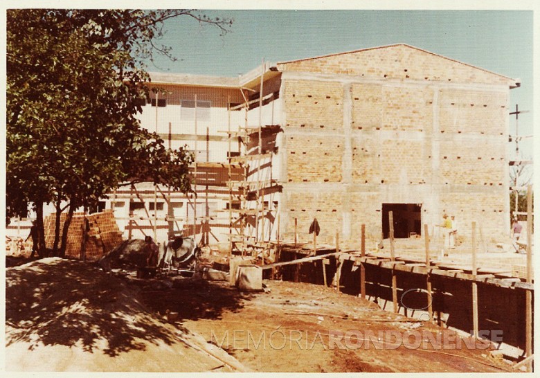 Outro detalhe da 4ª etapa da ampliação do Hospital e Maternidade Filadélfia, em 1977.