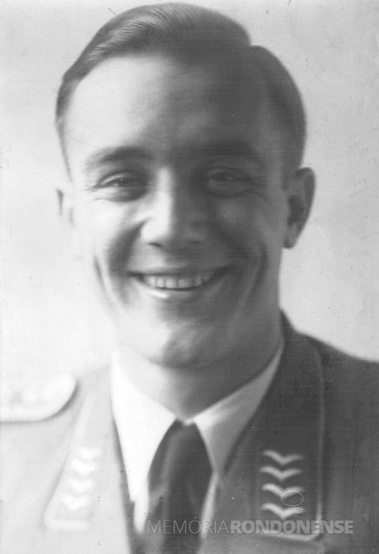 Dr. Friedrich Rupprecht Seyboth, jovem oficial do Exército alemão, em 1940.