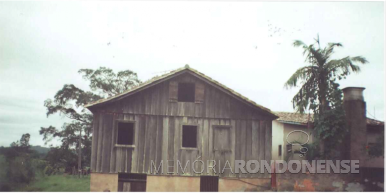 Primeira moradia por um Bendo em Santa Catarina, no interior de Urussanga.