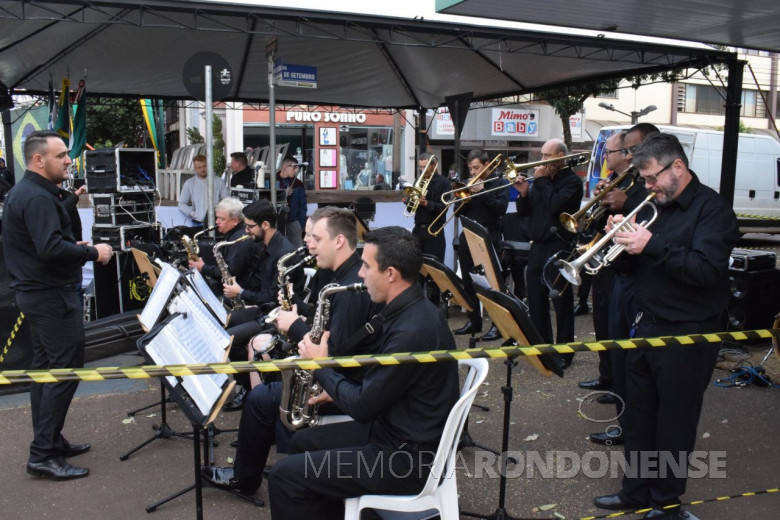 Apresentação da Orquestra de Sopros de Marechal Cândido Rondon. 