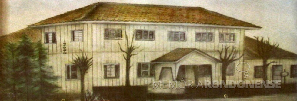 || Antiga sede social do Clube de Cantores Aliança, cuja edificação começou em julho de 1961.
Arte: Mariluza Limberger
Imagem: Acervo Clube Aliança - FOTO 11 -