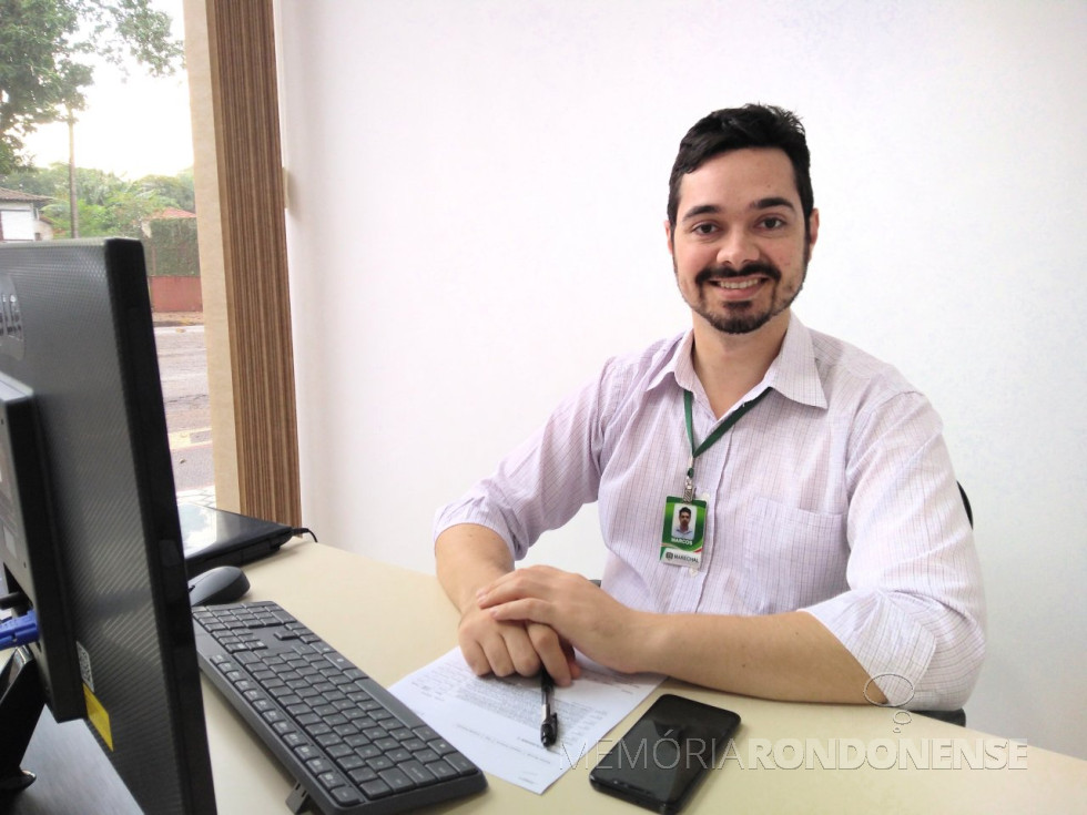 || Advogado Marcos Vinícius Fediuk que assumiu o Procon-Marechal Rondon, em abril de 2019.
Imagem e crédito: Tioni de Oliveira - FOTO 10 -