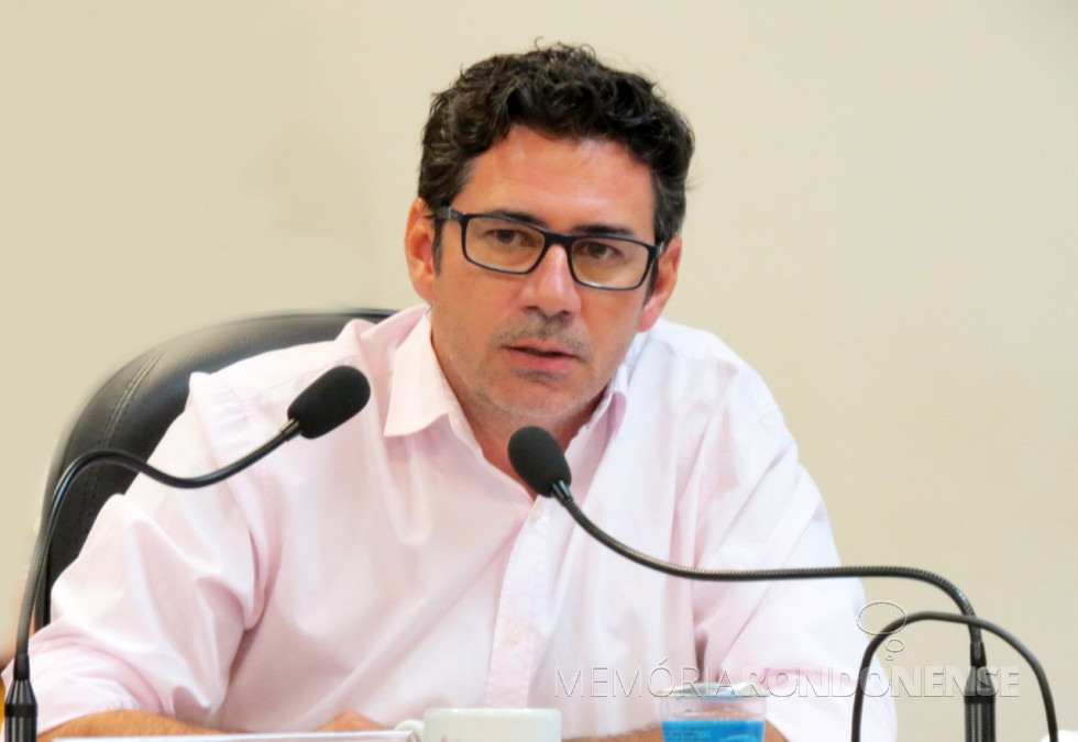 || Vereador Cláudio Köehler, autor do projeto de lei que permite a presença de doulas em maternidades e hospitais públicos de Marechal Cândido Rondon, em abril de 2018.
Imagem: Acervo Imprensa CM-MCR - FOTO 11 -