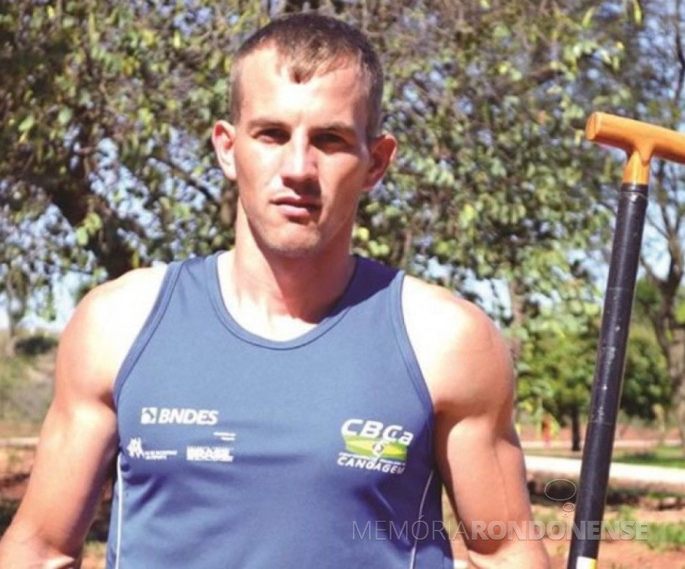 || Canoista Fabionei Rauber que representou o Brasil no Campeonato Sul-Americano de Canoagem de Velocidade e Maratona, na Colômbia, em abril de 2017.
Imagem: Acervo O Presente - FOTO 101-