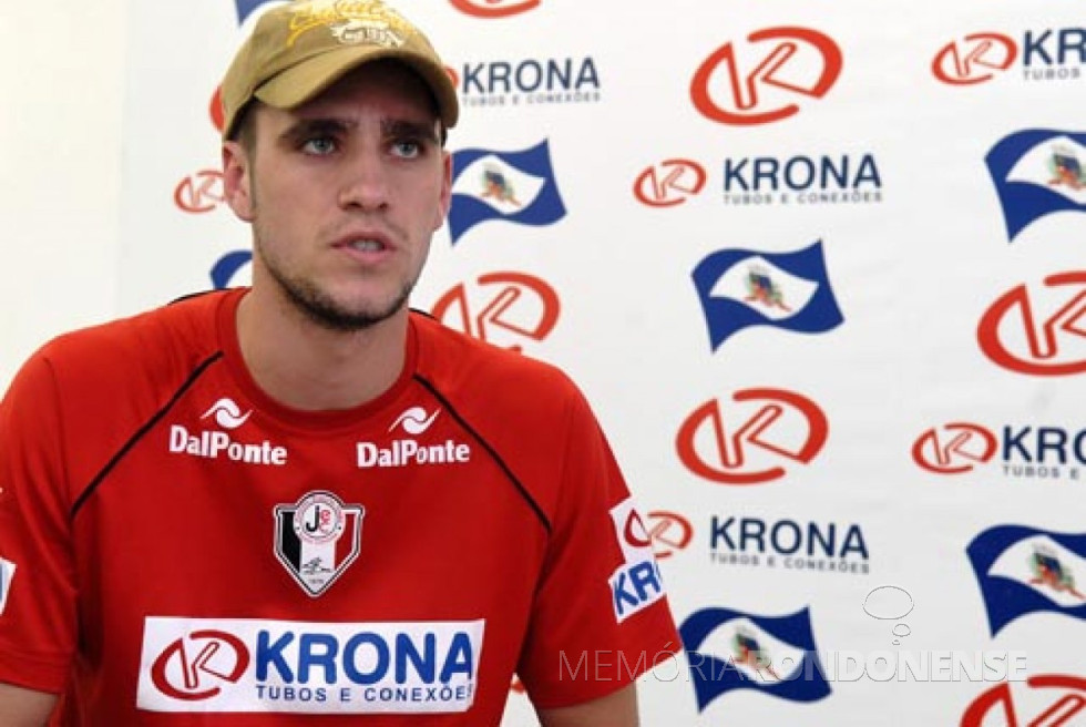 || Goleiro Baranha (William Garbrecht) um dos contratados pela Copagril Futsal para a temporada 2017.
Imagem: Acervo www.ogol.com.br - FOTO 11 -