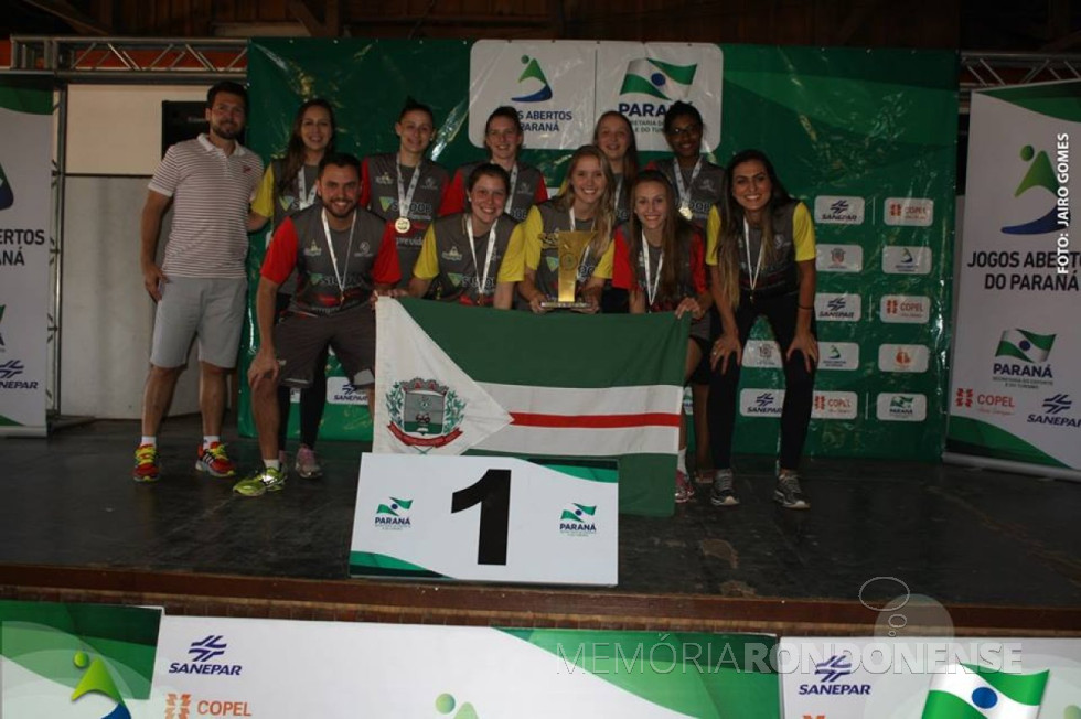 || Equipe de volei feminino de Marechal Rondon que conquistou o título na fase final dos JAP's, em setembro de 2016 - FOTO 17 -