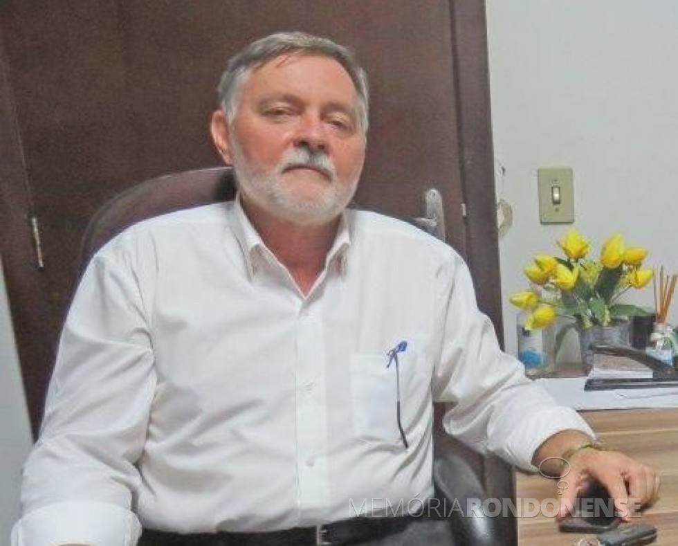 || Vereador Holdi Römer  eleito presidente da Câmara Municipal de Pato Bragado para o ano de 2020, em dezembro de 2019.
Imagem: Acervo O Presente - FOTO 23 -
