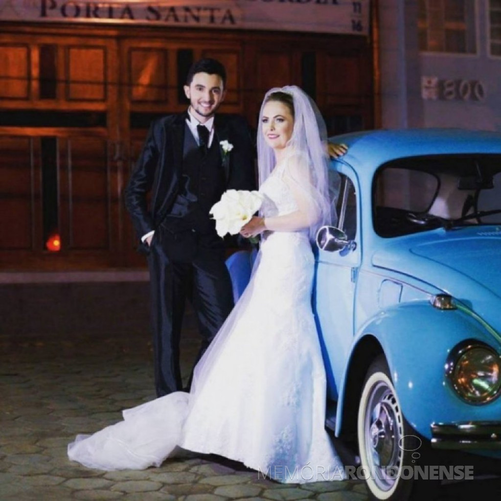 || Jovens rondonenses Michele Andreia Siebert e Ivanildo Malicowski que se casaram em dezembro de 2016.
Imagem: Acervo do casal - FOTO 12 -