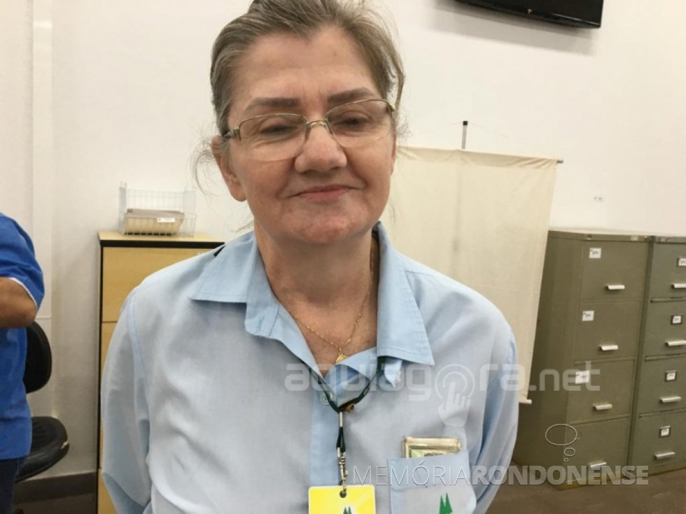 || Inês Maria Neuberger, eleita Funcionária Padrão 2019 de Marechal Cândido Rondon, em novembro de 2019.
Imagem: Acervo AquiAgora.net - FOTO 14 -