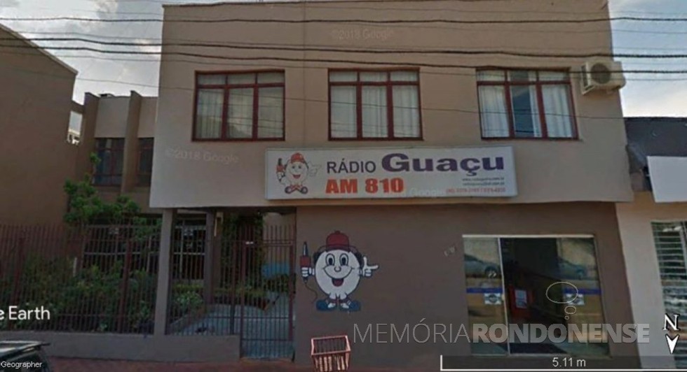 || Sede da Rádio Guaçu (em 05.12.2019) na cidade de Toledo.
Imagem: Acervo Adair Krolow - Curitiba - FOTO 6 -- 