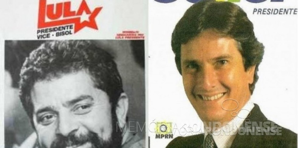 || Candidatos Luiz Inácio Lula da Silva e Fernando Collor de Mello à presidência da República, em 1989. 
Imagem: Acervo Revista Forum - FOTO 4 -