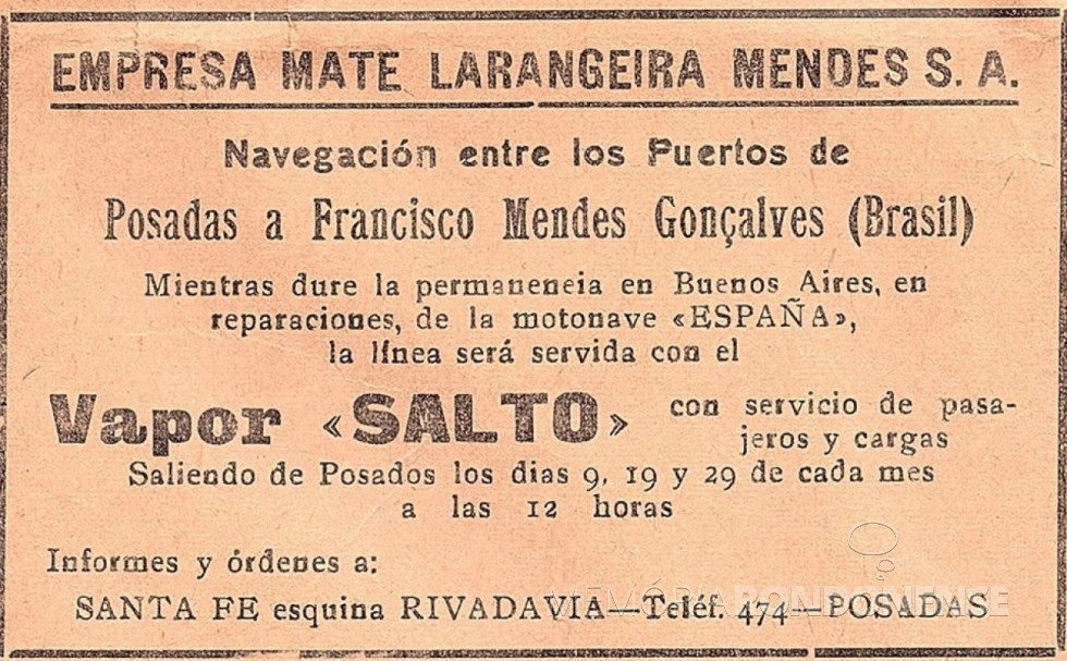 || Comunicado pela Empresa Mate Larangeira Mendes S.A., no jornal posadenho