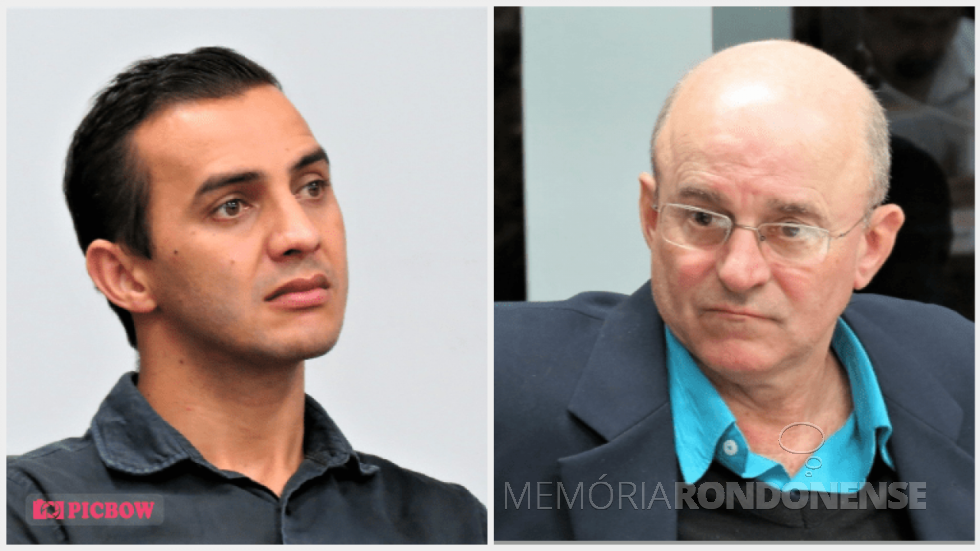 || Vereadores Ronaldo Pohl (e) e Walmor Mergener da Câmara Municipal de Marechal Cândido Rondon, legislatura 2016/2020. 
Imagem: Acervo Blog do Jadir - FOTO 25 -