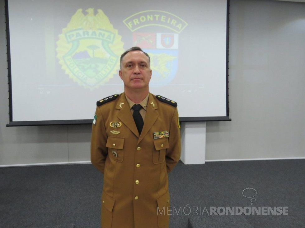 || Coronel André Cristiano Dorecki que assumiu o comando do Batalhão de Polícia de Fronteira (BPFron), em final de dezembro de 2019.
Imagem: Acervo O Presente - FOTO 14 -