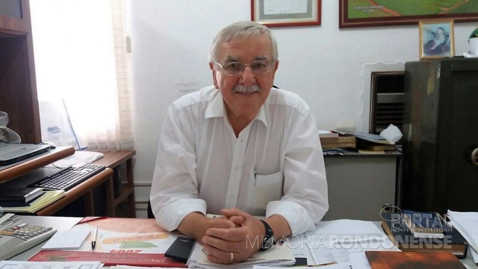 || Armindo Fischer que assumiu a presidência do Lions Club de Nova Santa Rosa, em julho de 1986.
Imagem: Acervo Portal de Nova Santa Rosa - FOTO 16 -