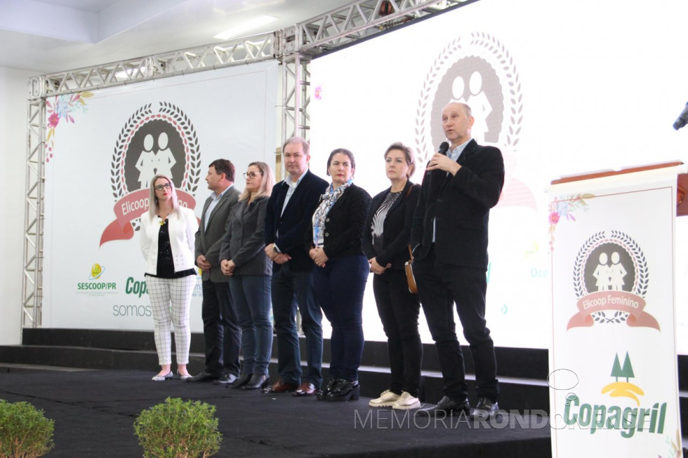 || Ricardo Silvio Chapla, diretor-presidente da Copagril, procedendo abertura do ELICOOP 2019.
Imagem: Acervo Comunicação Copagril - Crédito: Carina Walker Ribeiro - FOTO 18 -