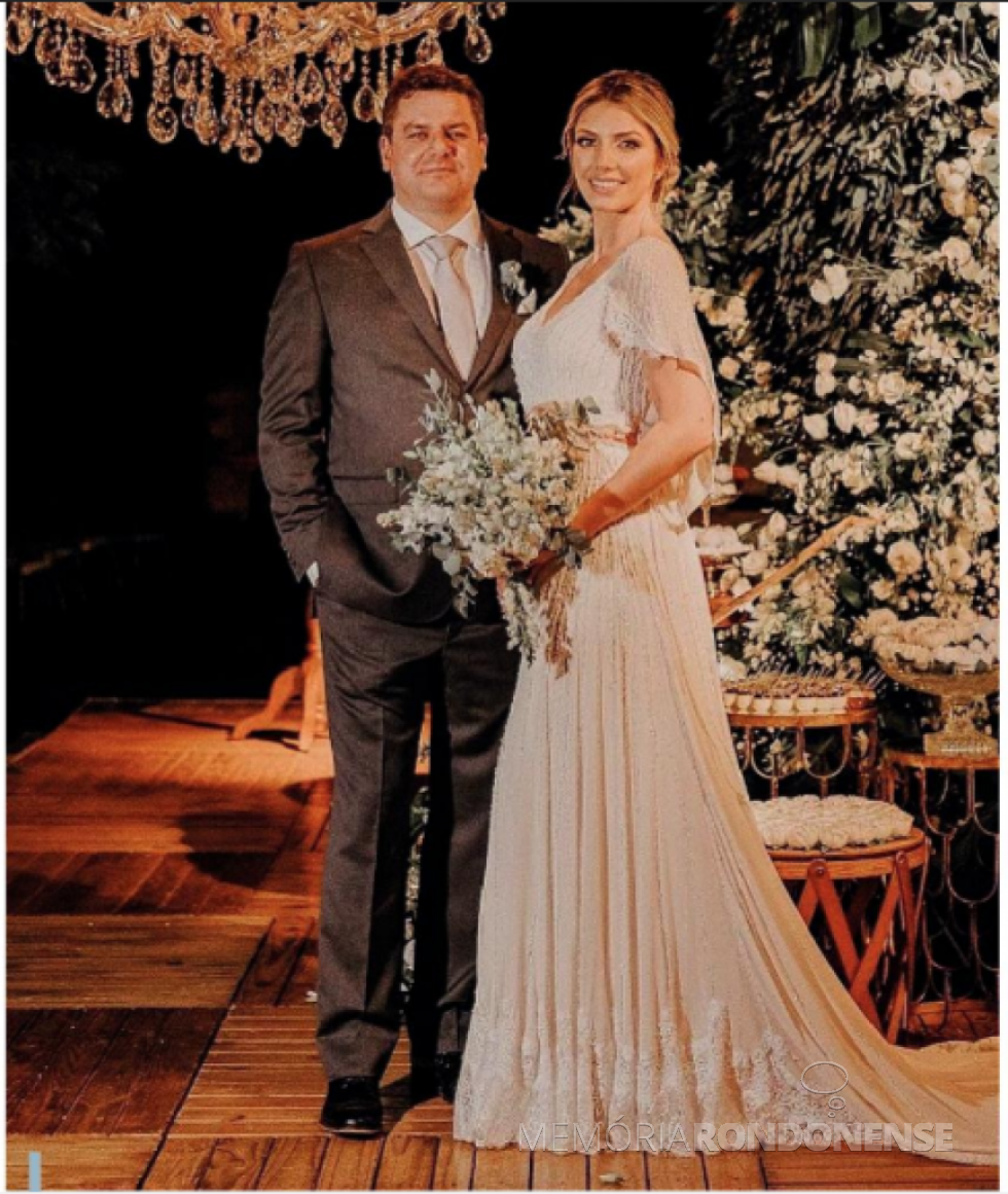 || Os jovens Vanessa Krause e Claus Seyboth que se casaram em fevereiro de 2020.
Imagem: Acervo O Presente - FOTO 9 - 