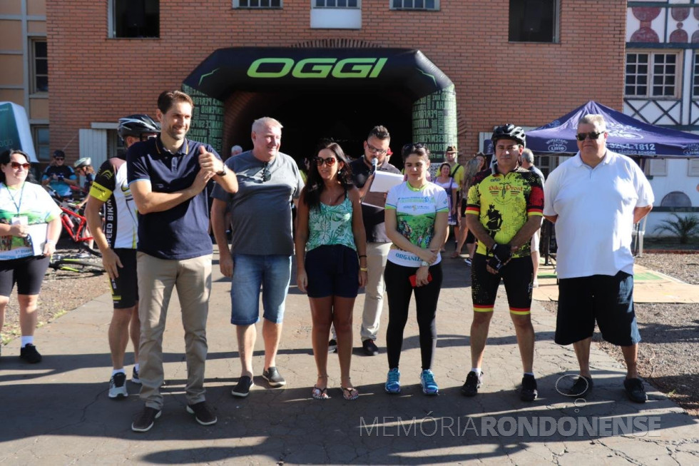 || Prefeito municipal de Marechal Cândido Rondon, Marcio Andrei Rauber, dando início a etapa de Marechal Cândido Rondon do Cicloturismo Regional 2020.
Imagem: Acervo Imprensa PM-MCR - FOTO 11 -