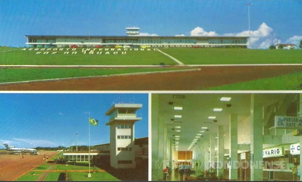 || Detalhes do Aeroporto Internacional de Foz do Iguaçu logo depois do final da pavimentação e construção da estrutura física.
Imagem: Acervo Walter Dysarsz -FOTO 12 -