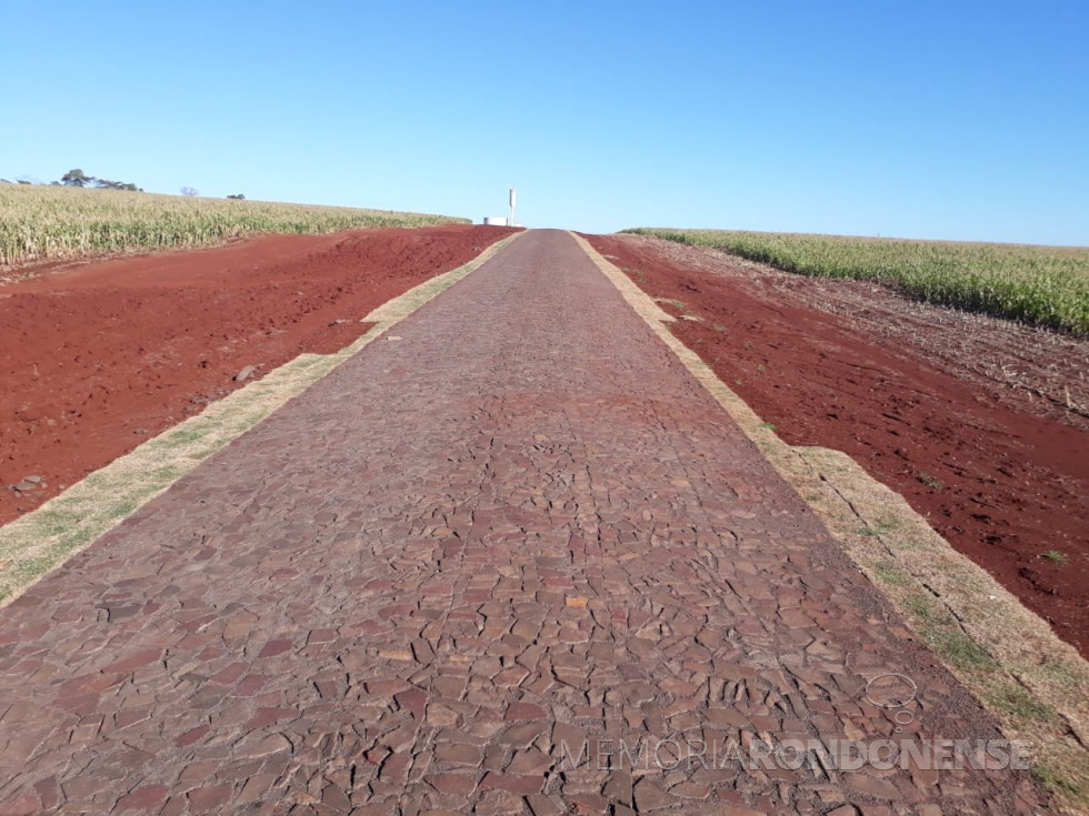 || Mostra das leivas de gramas furtadas às margens da estrada municipal para a Linha Guará, em maio de 2020.
Imagem: Acervo Imprensa PM-MCR - FOTO 18 -