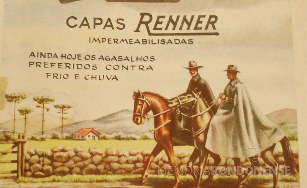 || Propaganda da A. J. Renner de sua capa Ideal, em 1913.
Imagem: Acervo da Vitória Brigadeiro Nero Moura - FOTO 7 - 