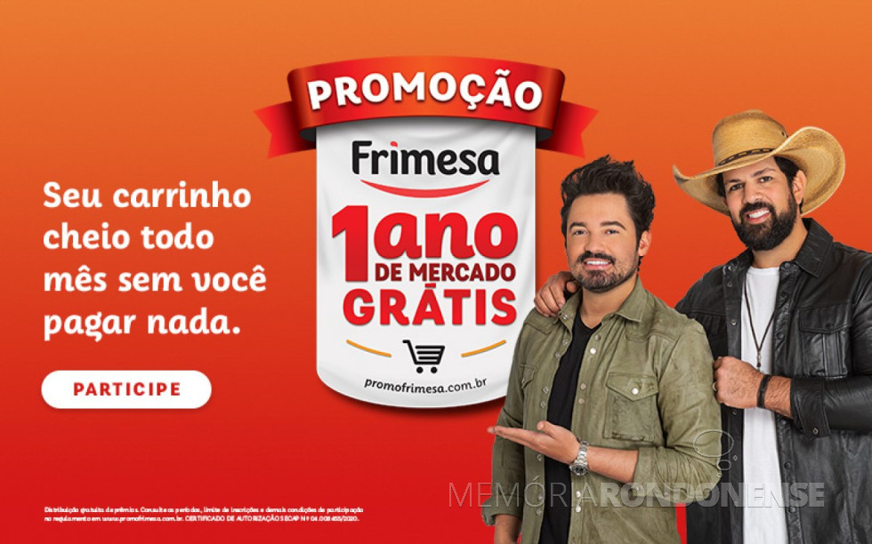|| Banner da promoção alusiva aos 42 anos da Frimesa a partir de agosto de 2020.
Imagem: Acervo da cooperativa central - FOTO 34 -
