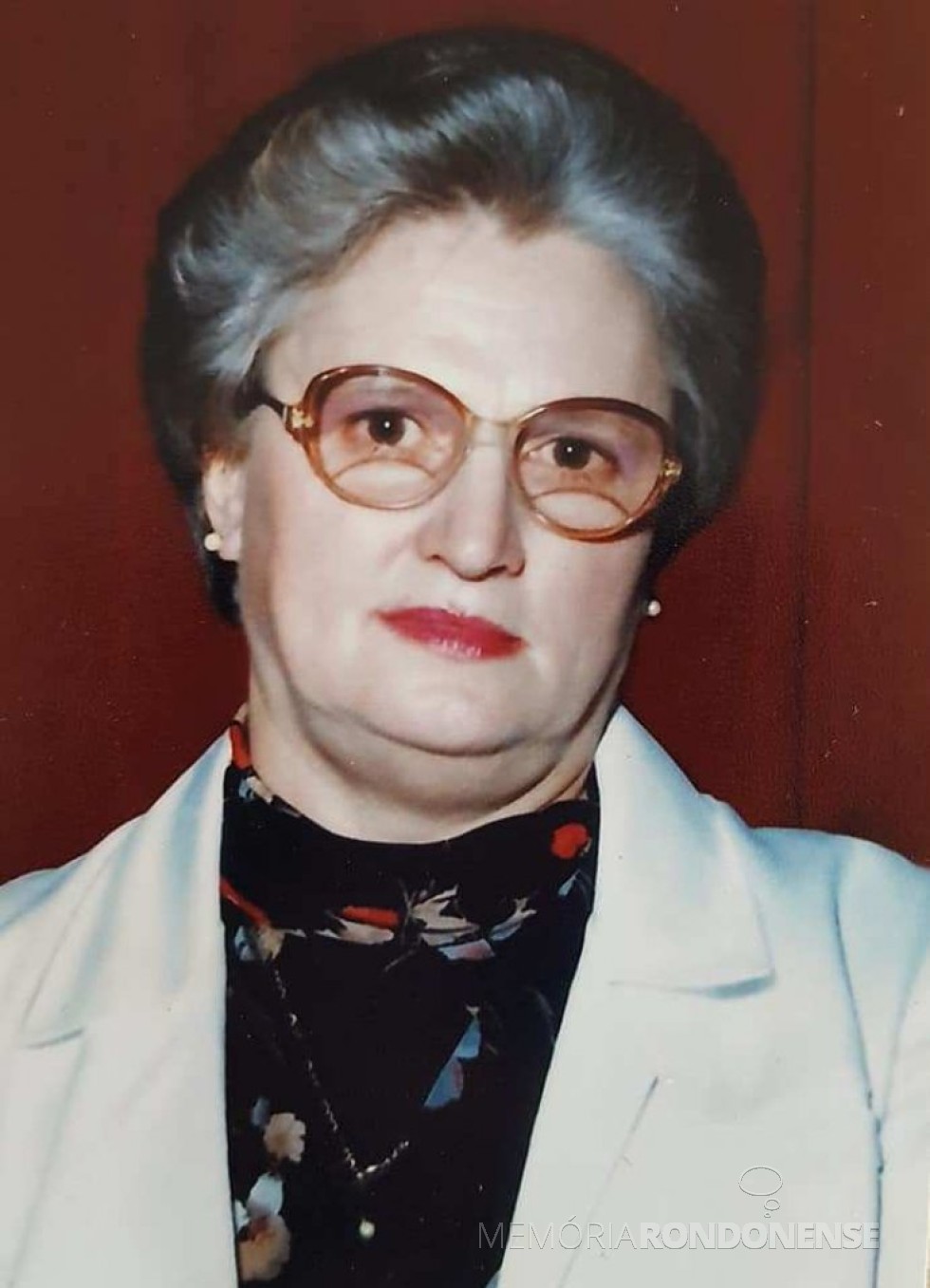 || Pioneira rondonense Elvira Genz Berwanger falecida em setembro de 1998.
Imagem: Acervo Lovani Genz Berwanger - FOTO 8 -