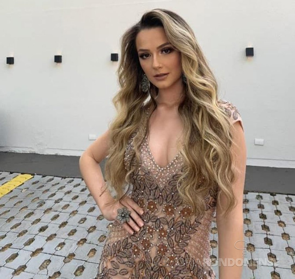 || Eduarda van der Sand, eleita Miss Paraná 2020, em começo de setembro de 2020, na cidade de Maringá.
Imagem: Acervo O Presente - FOTO 12 - -