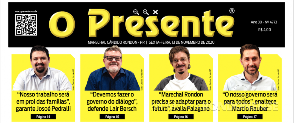 || Candidatos que disputaram o cargo de prefeito em Marechal Cândido Rondon, em 2020.
Imagem: Acervo O Presente - FOTO 39 - 
