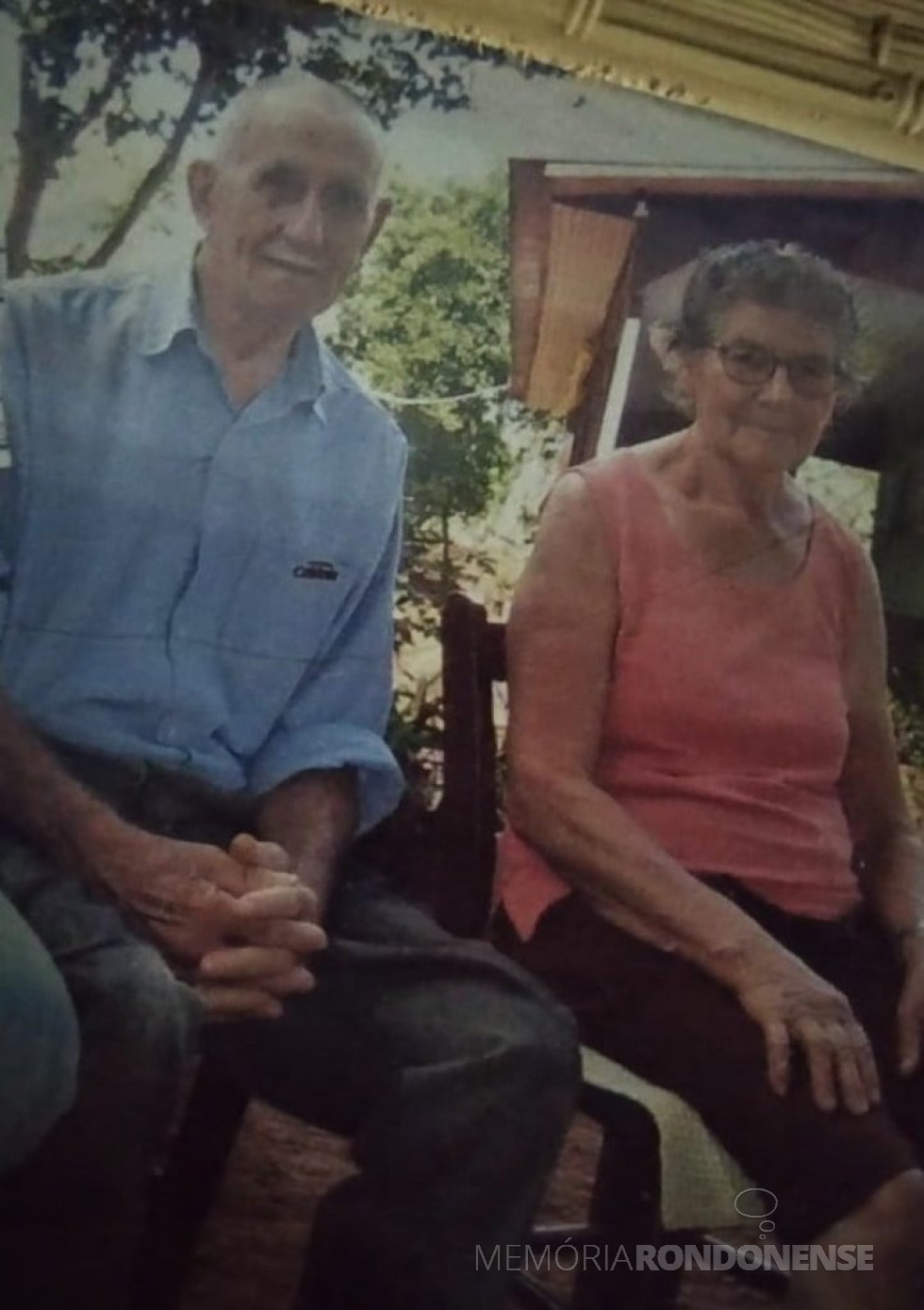 || Pioneiro Quintino Bet com a esposa Verônica (nascida Nalon), ele falecido em final de maio de 2009.
Imagem: Acervo Ilda Bet - FOTO 4 -