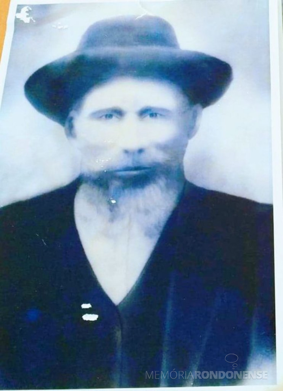|| Imigrante alemão Johannes Meier, avô de Alberto Meier, que chegou em Santa Catarina.
Imagem: Acervo Sérgio Gilberto Meier - FOTO 3 -