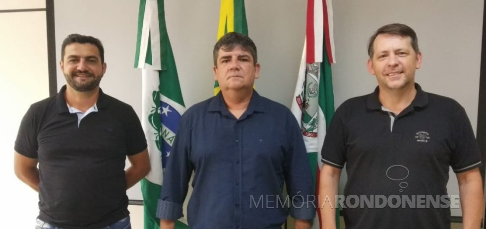|| Secretários nomeados pelo prefeito de Marechal Cândido Rondon, em 06 de janeiro de 2021.
Adriano Backes (e),  Jeferson Dahmer e Anderson Loffi (d).
Imagem: Acervo Imprensa  PM- MCR - FOTO 18 -