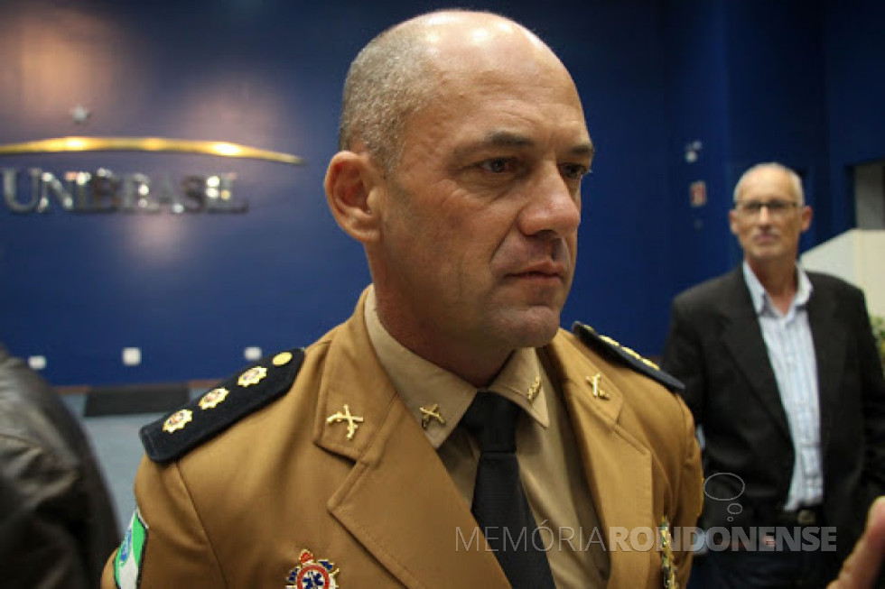 || Coronel Hudson Leôncio Teixeira, comandante-geral da Polícia Militar do Estado do Paraná, que visitou a cidade de Marechal Cândido Rondon, em abril de 2021.
Imagem: Acervo PMPR - FOTO 15 -