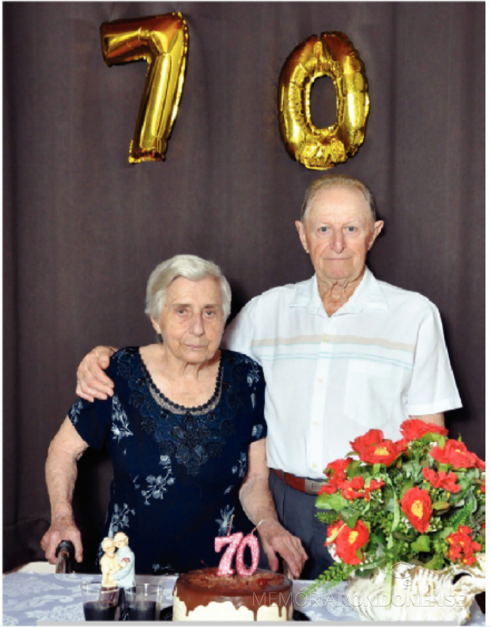 || Casal rondonense  Leopoldina e Edmundo Doerner que comemorou Bodas de Vinho, em julho de 2021.
Image: Acervo O Presente - FOTO 18 -