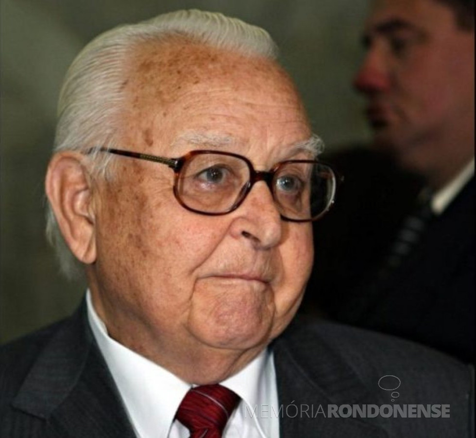 || Ex-governador paranaense Emílio Hoffmann Gomes, falecido em agosto de 2021.
Imagem: Acervo Gazeta do Povo - FOTO 33-
