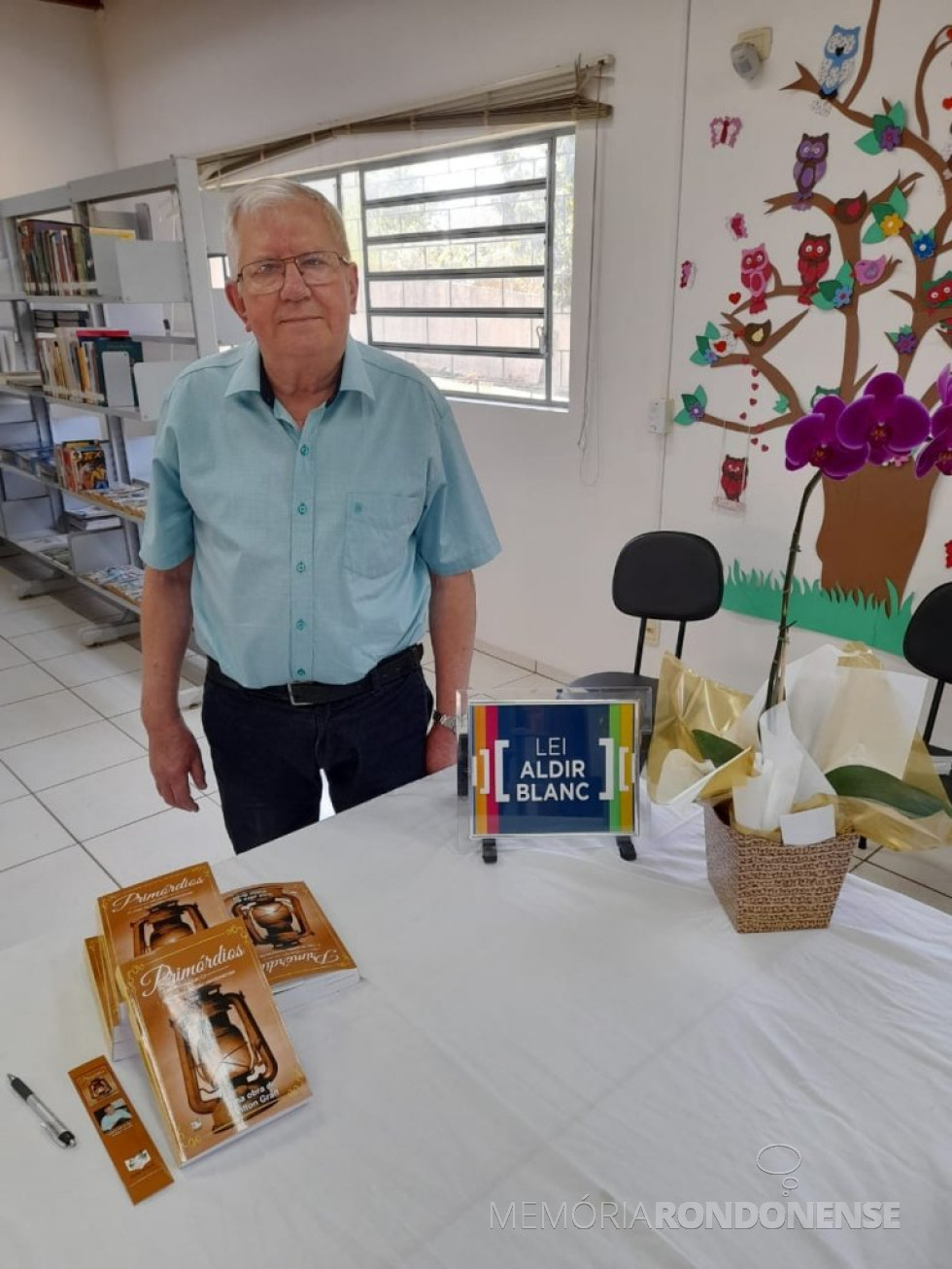 || Historiador, pioneiro rondonense, Vilton Graff na solenidade de lançamento do livro