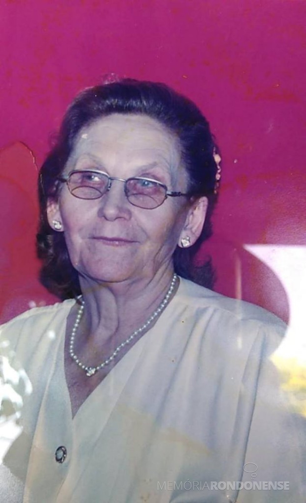 || Pioneira rondonense Luzia Besen Schmidt,  falecida em janeiro de 2019.
Imagem: Acervo Capela São Paulo de Vila Curvado - FOTO 15 - 