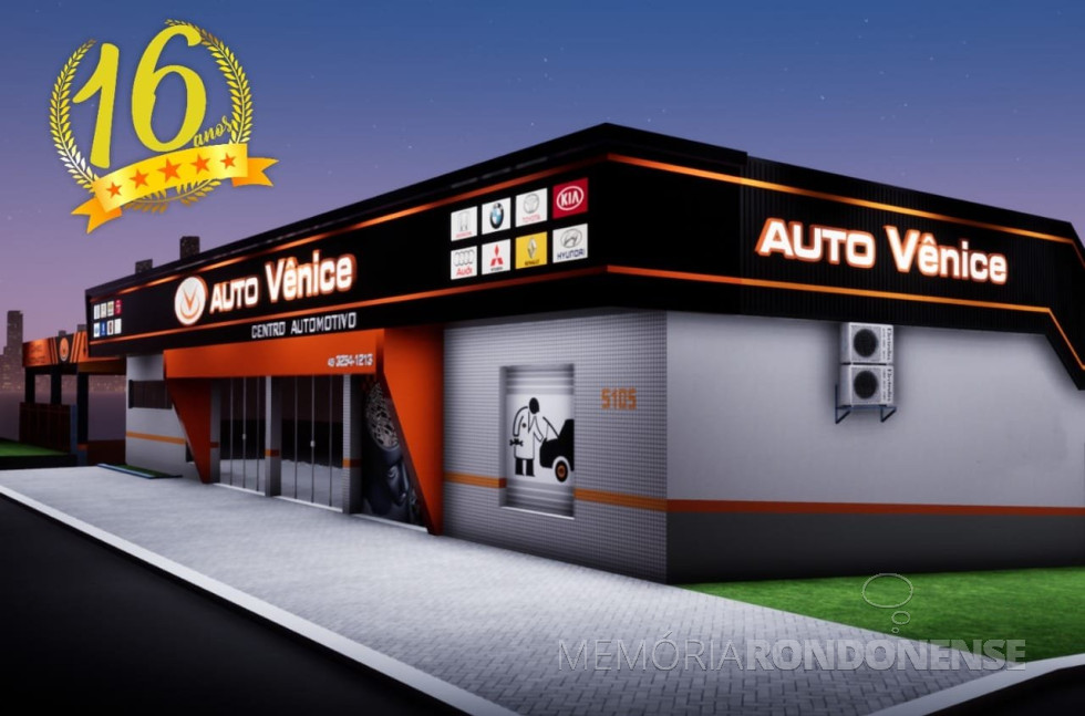 || Card da empresa Auto Vênice por ocasião da passagem dos 16 anos, em 2005.
Imagem: Acervo Eder Knabben / Facebool - FOTO 17 -