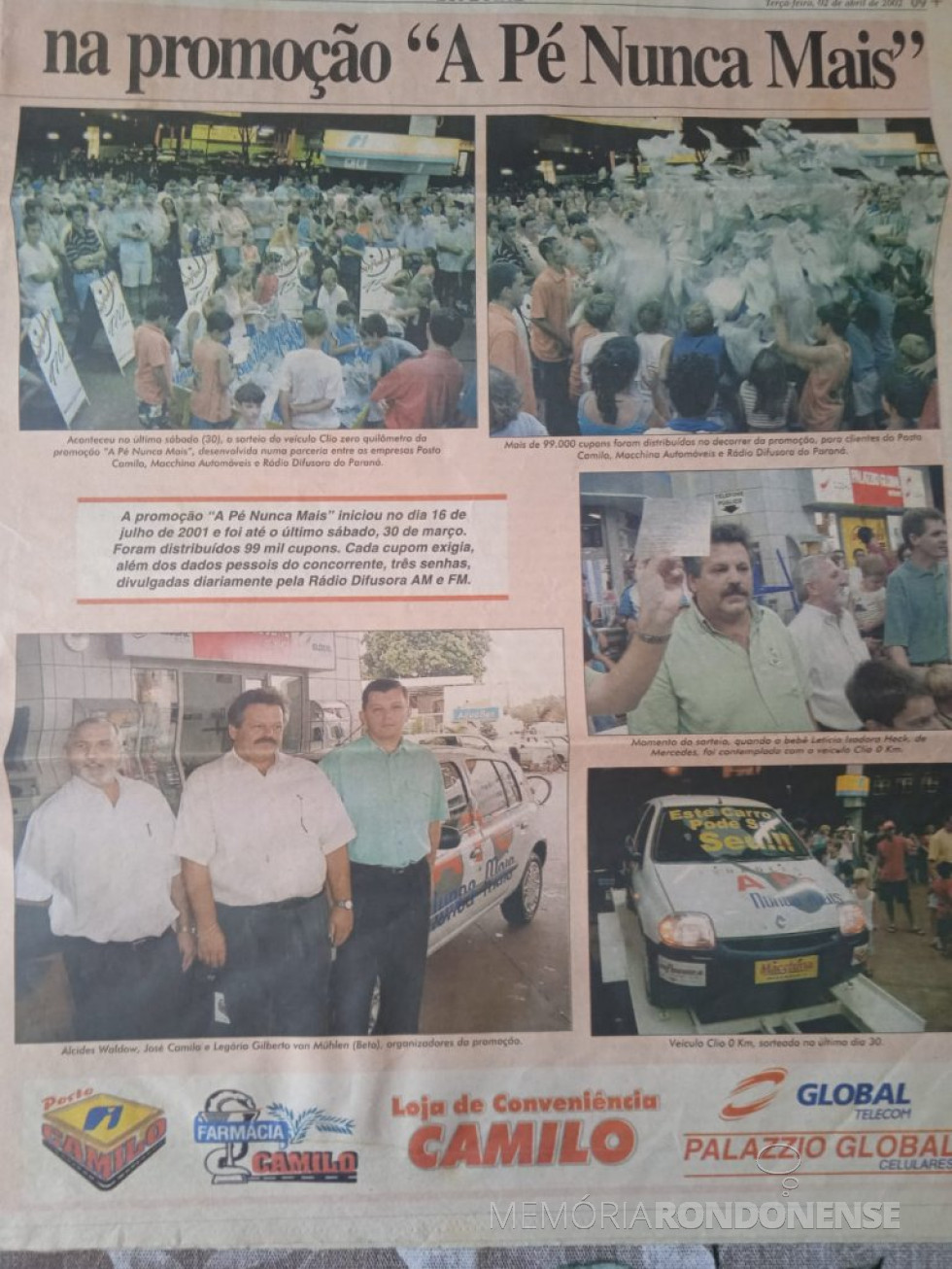 || Parte final do folheto da promoção